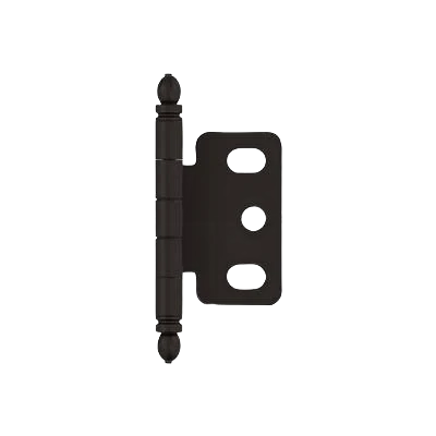 Green Amerock 3 4 Door Thickness Full Inset Partial Wrap Ball Tip Oil-Rubbed Bronze Cabinet Hinge Convenient