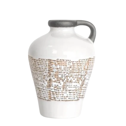 Advanced PD Home Garden 6.5 Black White Vase Refined