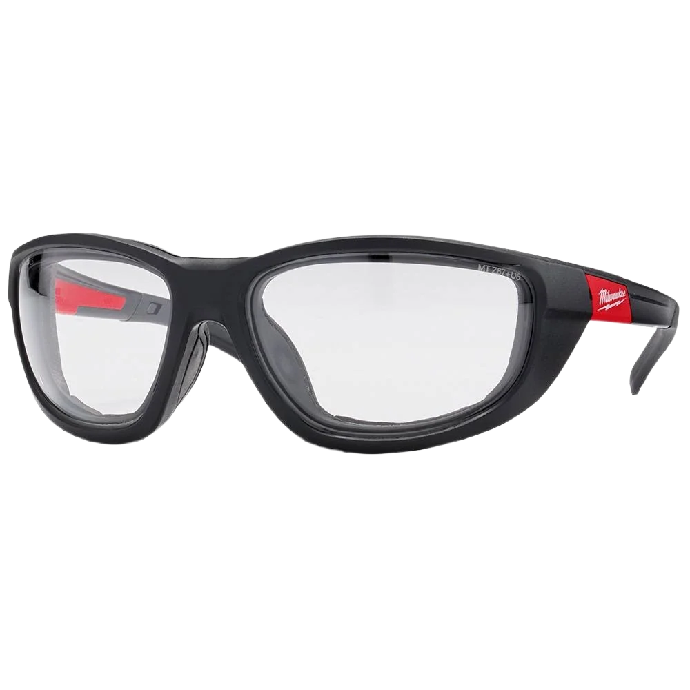 High-Quality Milwaukee Clear Lens Performance Safety Glasses w Gasket Practical