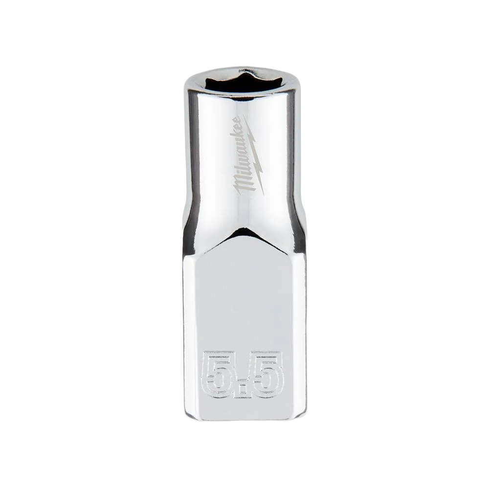 Contemporary Milwaukee 1 4 Drive 5.5-mm 6-Point Socket w FOUR FLAT™ Sides Unique