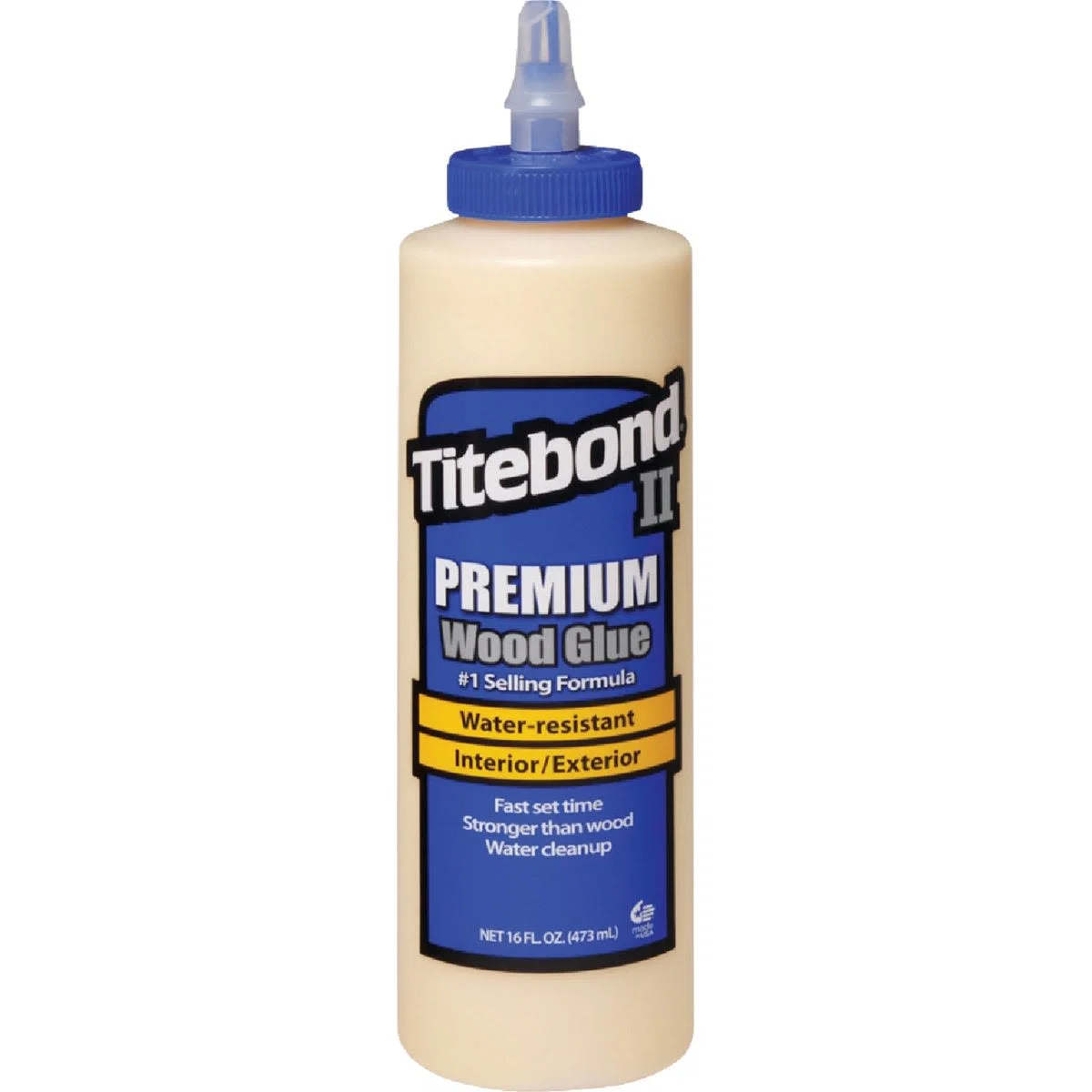 Secure Titebond II Premium Wood Glue. 16 oz. Durable