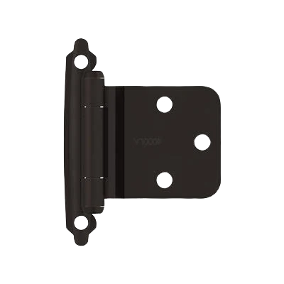 Casual Amerock Varying Overlay Self-Closing Face Mount Reverse Bevel Oil-Rubbed Bronze Cabinet Hinge Convenient