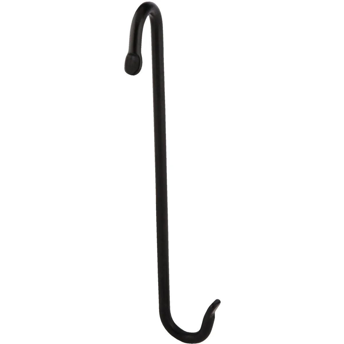 Modern Panacea Black Powder-Coated Wrought Iron S-Hook Plant Hanger 8 in. Effective