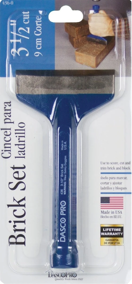 Secure Dasco 3-1 2 in. x 7 in. Steel Brick Set Fast