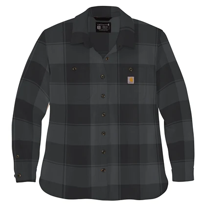 Excellent Carhartt Women’s Medium Black Rugged Flex reg Loose Fit Duck Overshirt Dependable