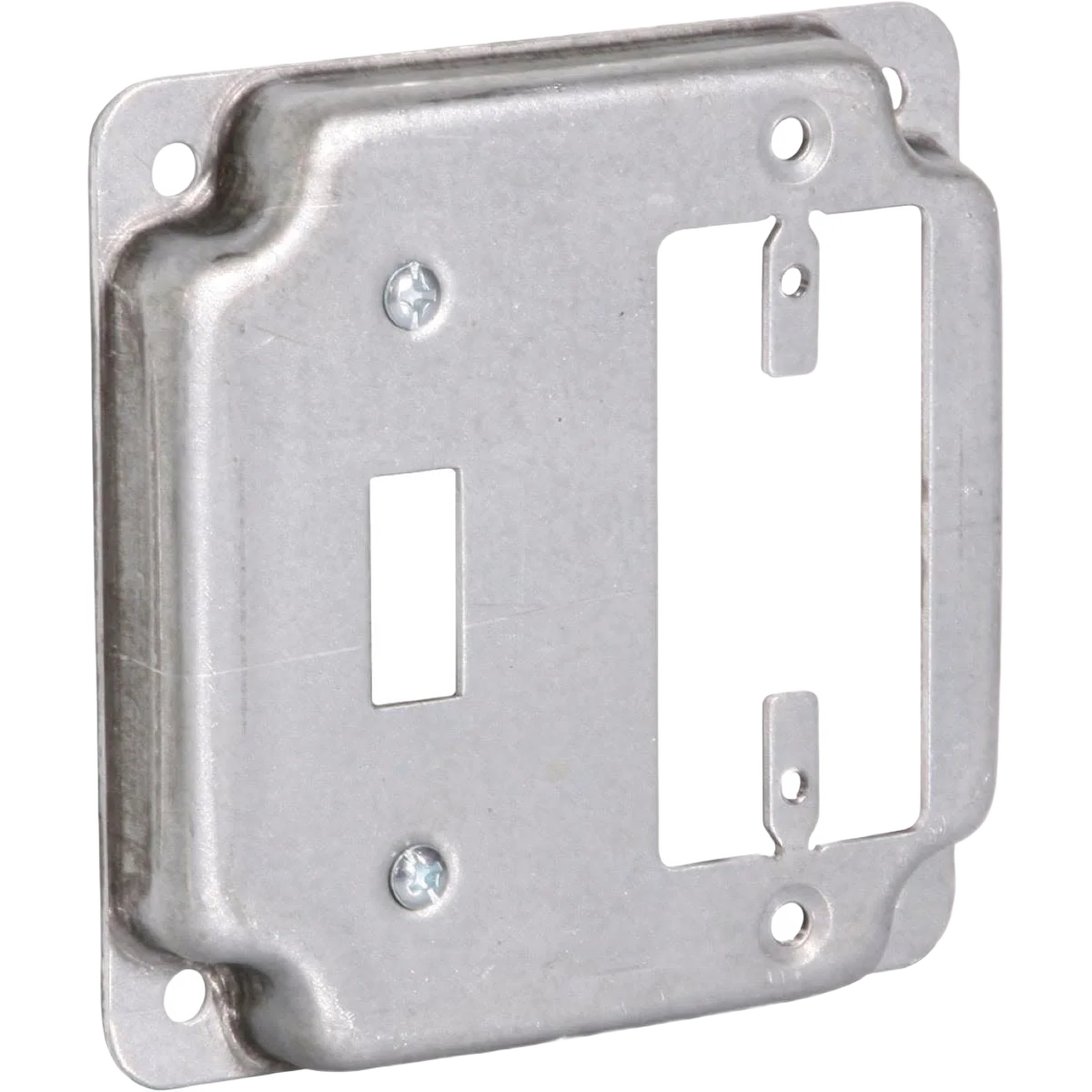 Expertly Made Southwire GFI Outlet and Toggle Switch 4 In. x 4 In. Square Device Cover Crafted