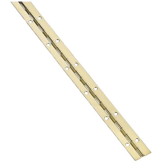 Solid National Hardware Steel 1-1 16 x 48 Bright Brass Continuous Hinge Effective