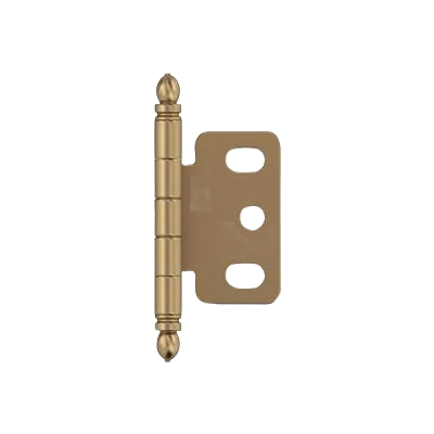 Enhanced Amerock 3 4 Door Thickness Full Inset Partial Wrap Ball Tip Champagne Bronze Cabinet Hinge Carefully Designed
