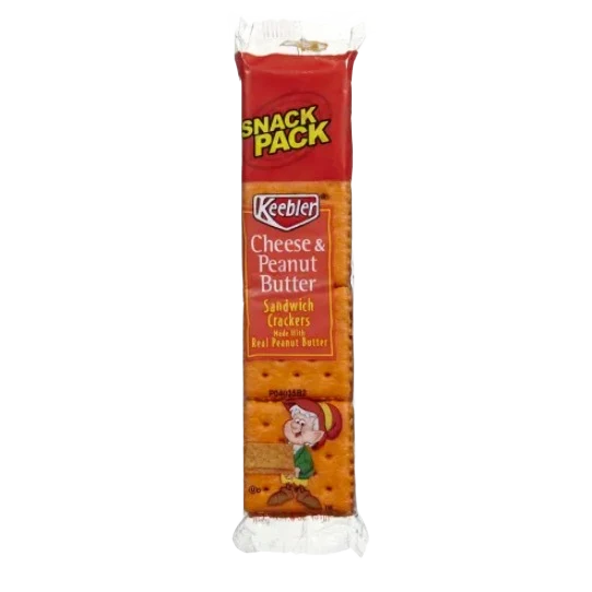 Original Keebler Cheese Peanut Butter Sandwich Crackers 8-Pack Pure
