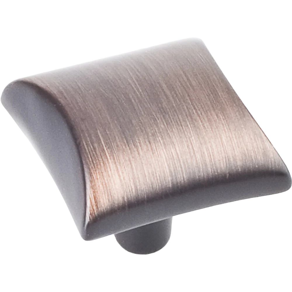 Recyclable Hardware Resources 1 In. Glendale Squqre Knob Brushed Oil Rubbed Bronze Flexible
