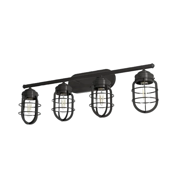Practical Hunter Starklake Noble Bronze 4 Light Vanity Efficient
