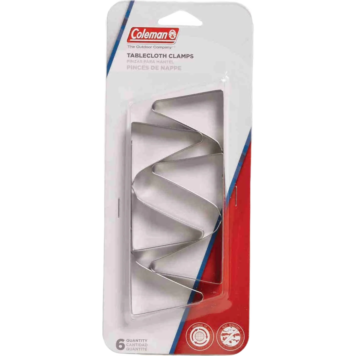 Relaxed Coleman Stainless Steel Tablecloth Clip 6-Pack Premium Material