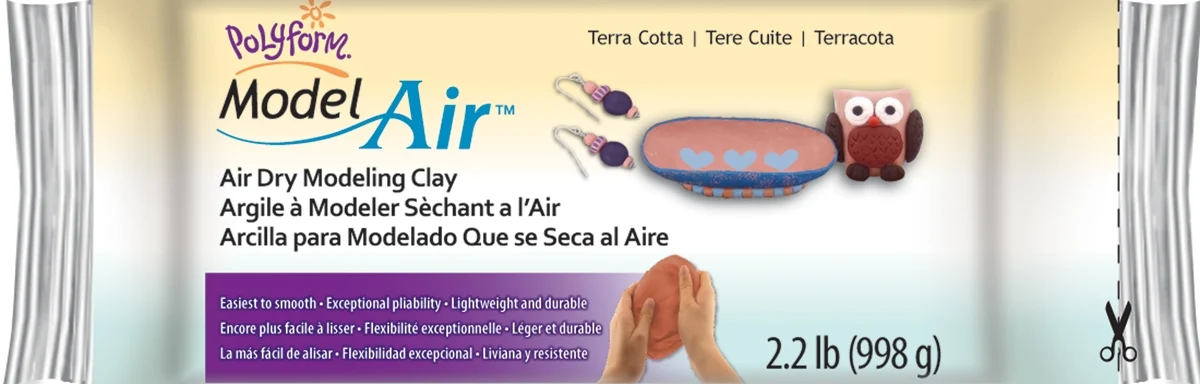 Artisan Notions Terra Cotta Air Dry Modeling Clay 2.2 lb. Effective