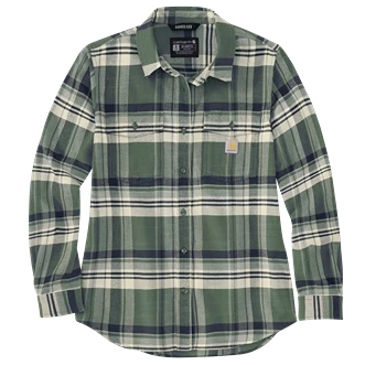 Optimized Carhartt Women’s 2XL Frosted Balsam TENCEL trade Fiber Long-Sleeve Flannel Shirt Unique