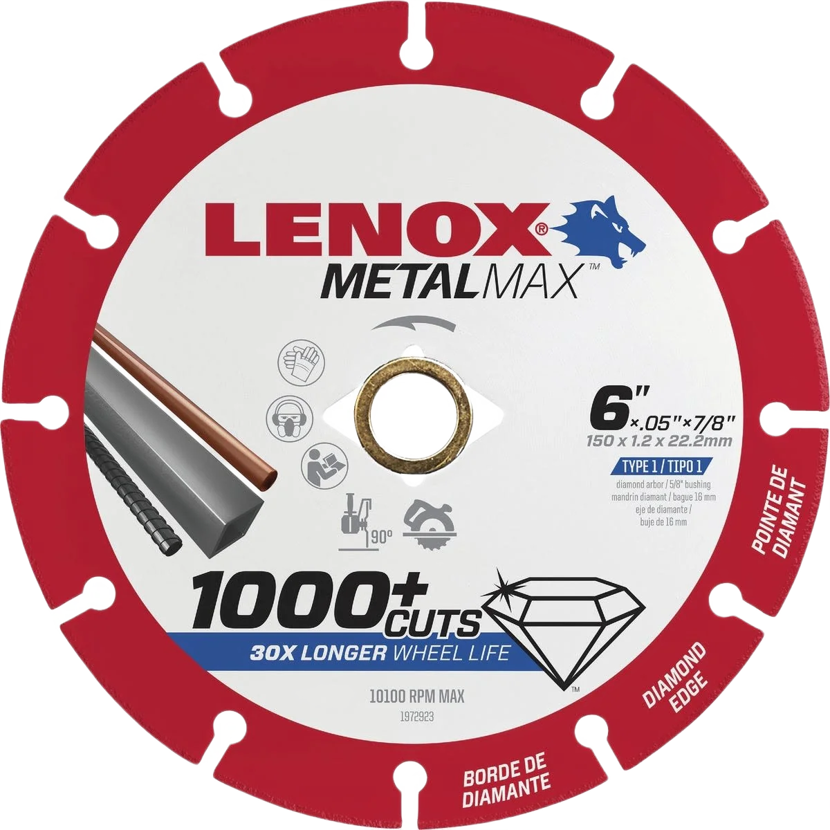 Practical Lenox 6 In. MetalMax Diamond Blade Environmentally Friendly