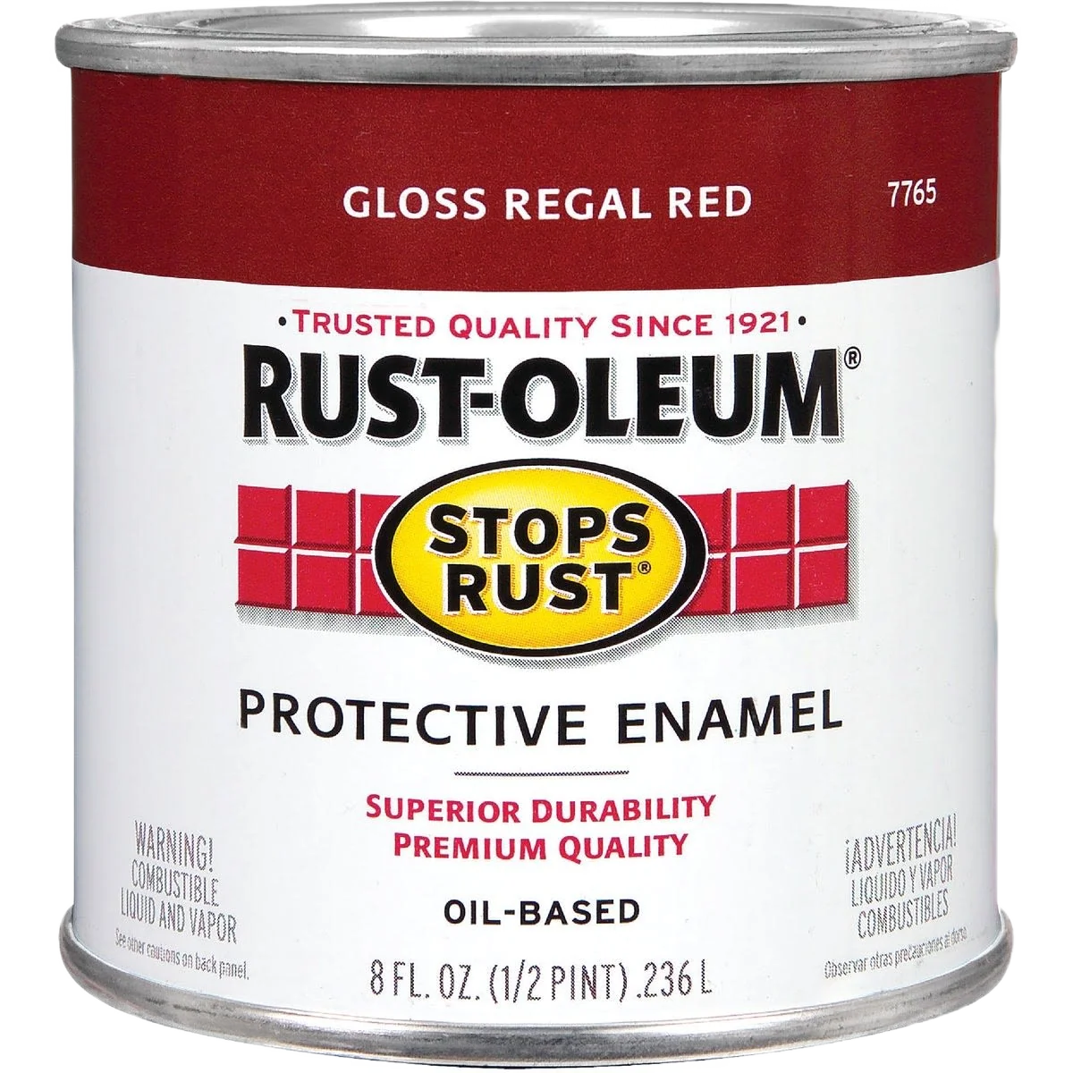 Contemporary Rust-Oleum Stops Rust Regal Red Protective Enamel Brush-On Paint 1 2 Pint Sophisticated