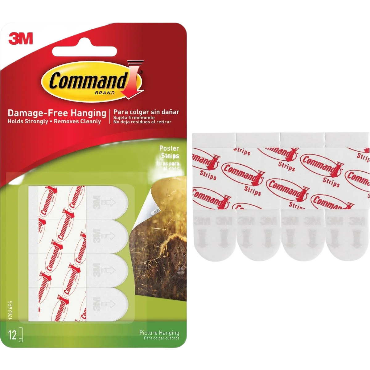 Outstanding 3M Command Poster Mounting Strips 12-Pack Eco-Friendly