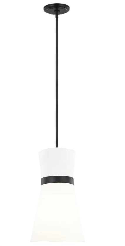 Official Visual Comfort 1 Fixture Midnight Black Studio Clark Light Pendant Smart