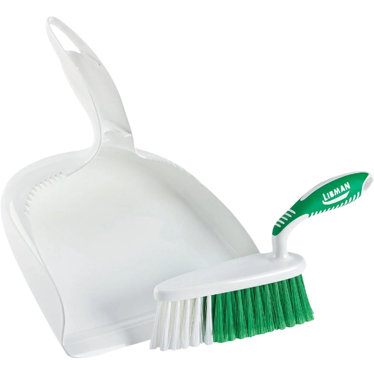 Excellent Libman White Plastic Dust Pan Brush Set Consistent