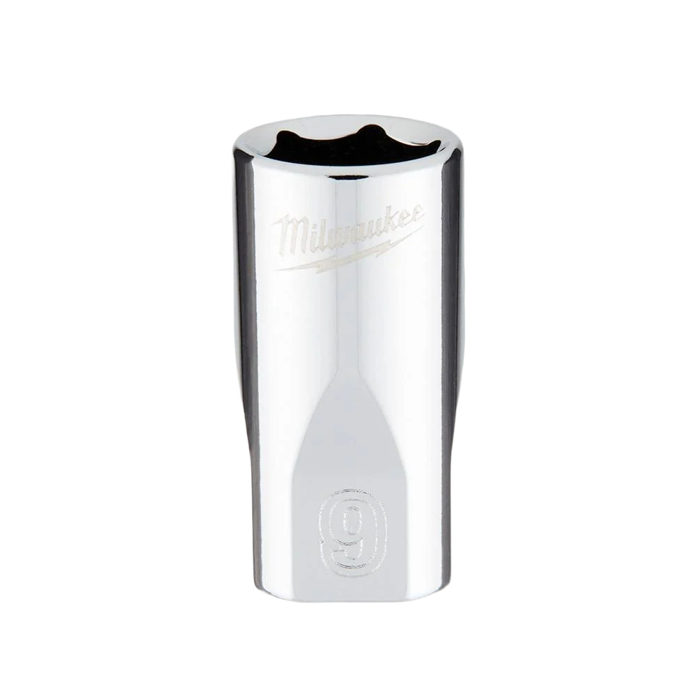 Efficient Milwaukee 1 4 Drive 9-mm 6-Point Socket w FOUR FLAT™ Sides Outstanding