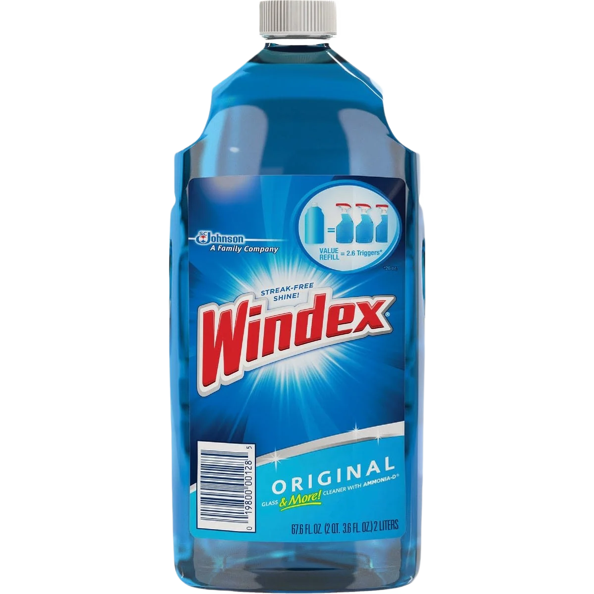 Natural Windex Glass Cleaner Refill 67 oz. Elite