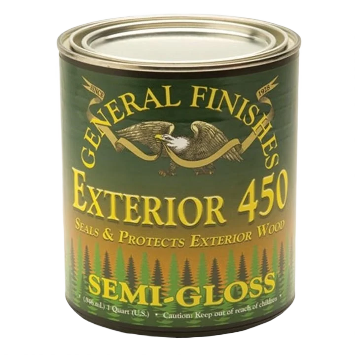 Responsible General Finishes Clear Exterior 450 Varnish Semi-Gloss Quart Carefully Designed