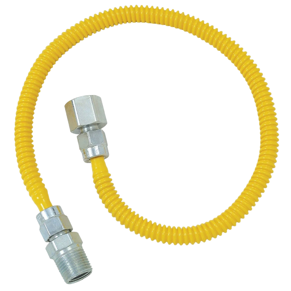 Eco-Friendly Dormont 3 8 In. OD x 18 In. Coated Stainless Steel Gas Connector 1 2 In. FIP x 1 2 In. MIP Original Design