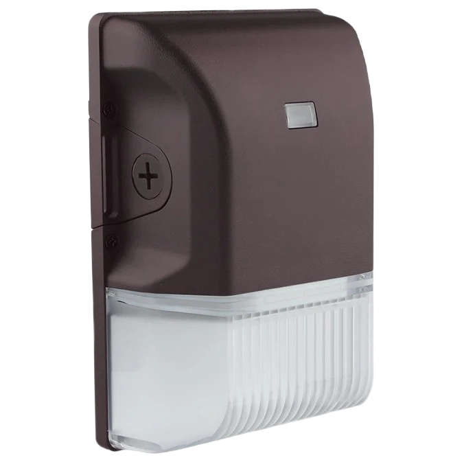 Powerful Satco Bronze CCT Selectable LED Small Wall Pack Smooth