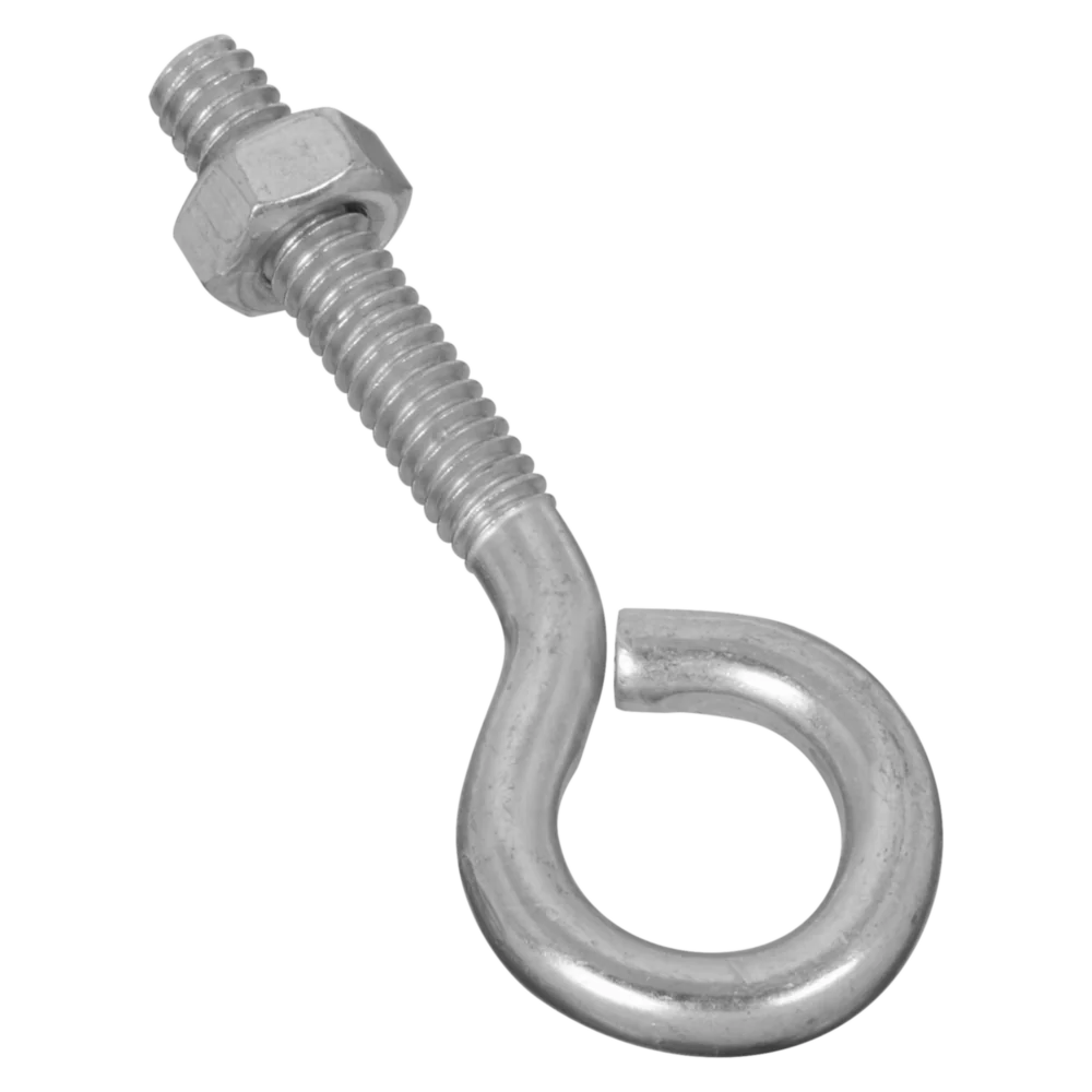 Efficient National Hardware 1 4 x 2-1 2 Zinc Eye Bolt with Hex Nut Artisan