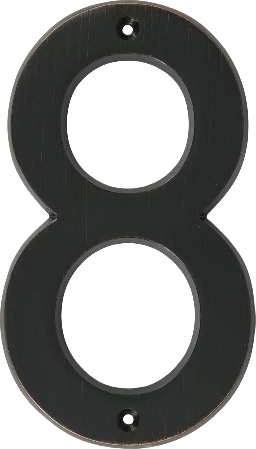 Healthy Distinctions House Number 8 Old World Bronze 6 Convenient