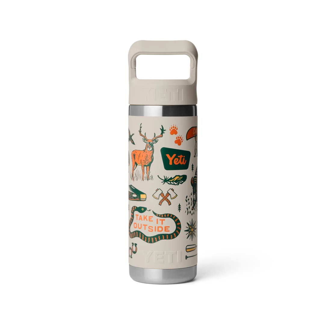 Advanced YETI Rambler 18 Oz. Whippersnapper Cape Taupe Bottle with Straw Cap Exceptional