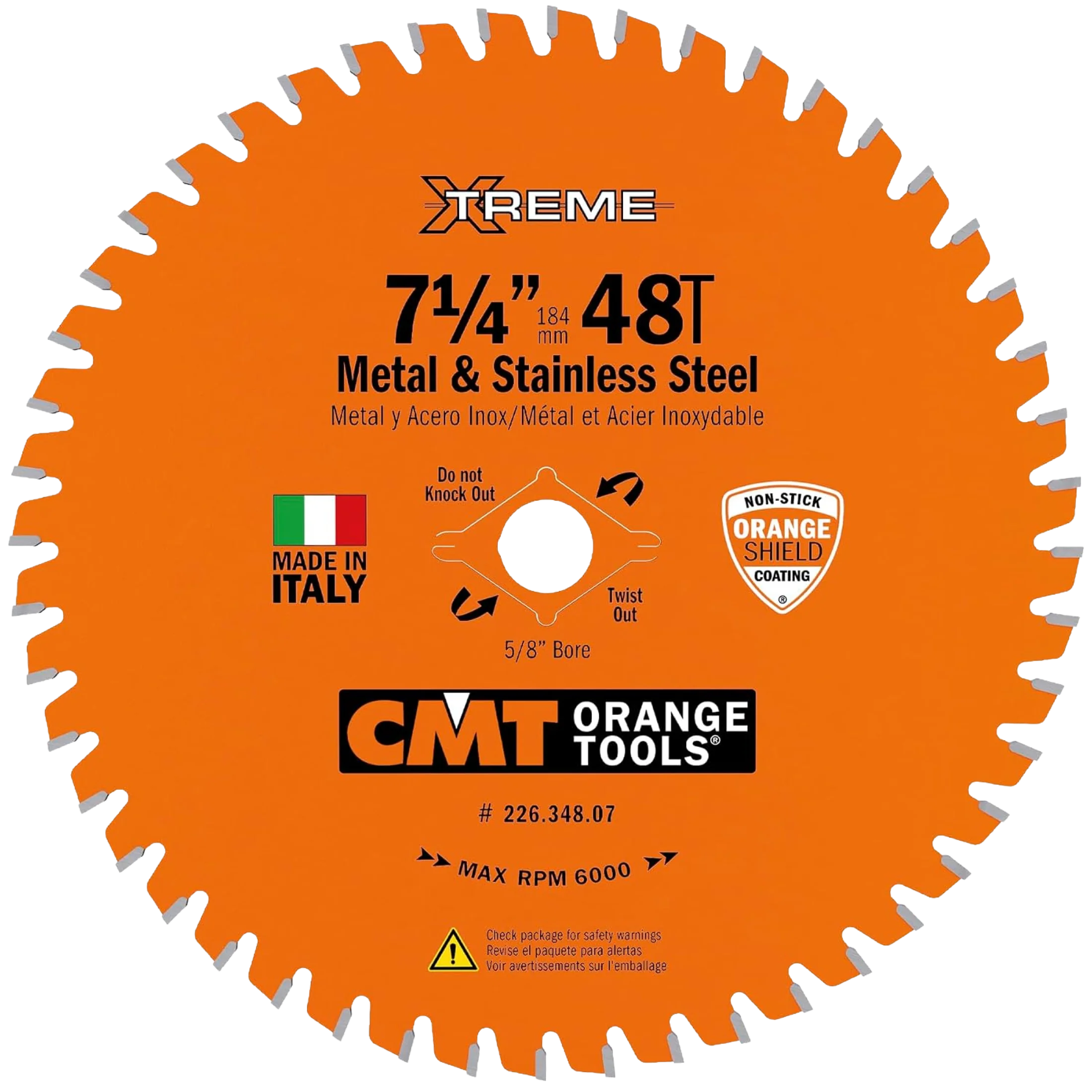 Optimized CMT Orange Tools 7-1 4 48T Metal Stainless Steel Saw Blade Eco-Friendly