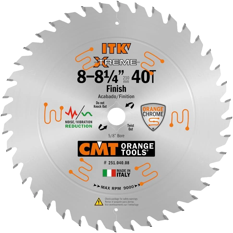Sophisticated CMT Orange Tools 8 40T Zero Gravity Saw Blade Next-Generation