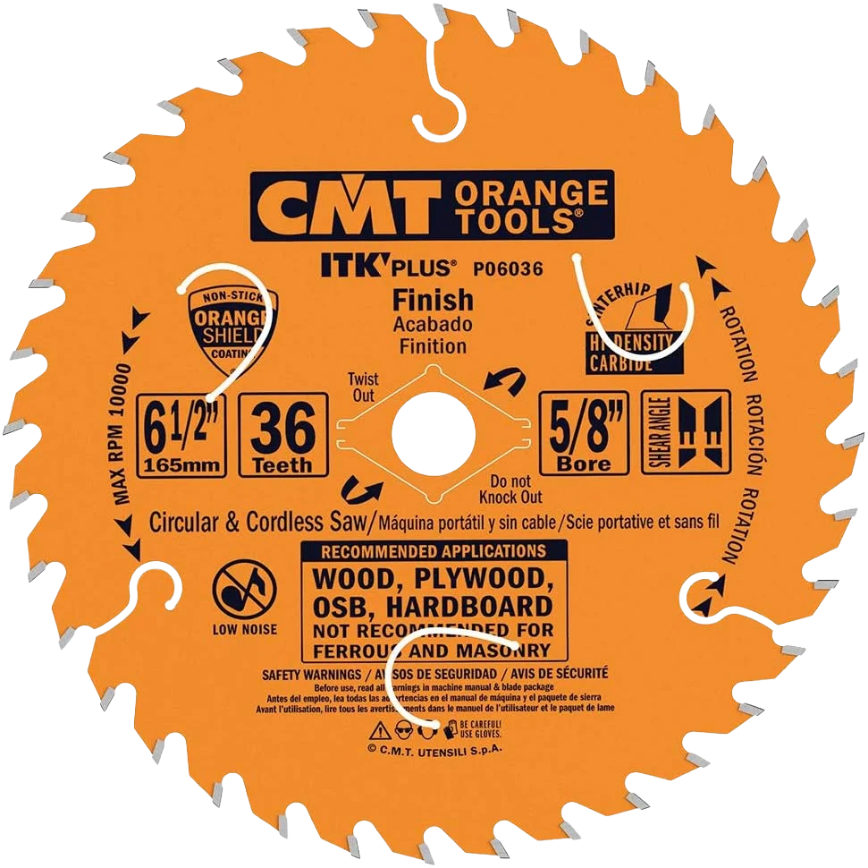 Green CMT Orange Tools 6-1 2 36T Itk-Plus® Finish Saw Blade Casual