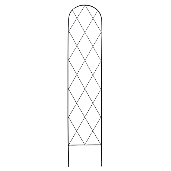 Next-Generation Border Concepts Black Cottage Trellis 18 x 88 in. Elite