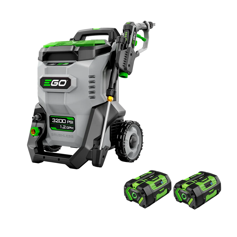 Environmentally Friendly EGO Power 3200 PSI Pressure Washer with Two Batteries Contemporary