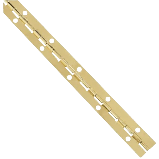 First-Class National Hardware Steel 1-1 16 x 12 Bright Brass Continuous Hinge Genuine