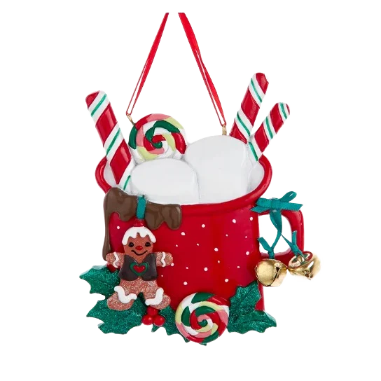 Artisan Kurt S. Adler Personalized Mug Family of 2 Ornament Soft