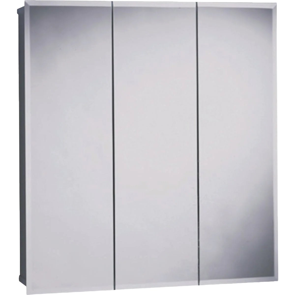 Comfortable Zenith Frameless Tri-View Surface Mount Medicine Cabinet 25 3 8 x 29 5 8 Crafted