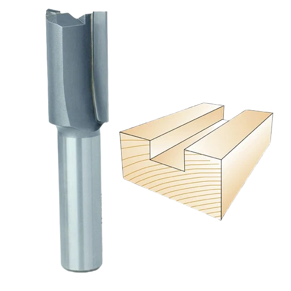 Premium Whiteside Left Hand Straight Bit 1 2 in. SH x 3 4 in. CD x 1-1 4 in. CL Contemporary