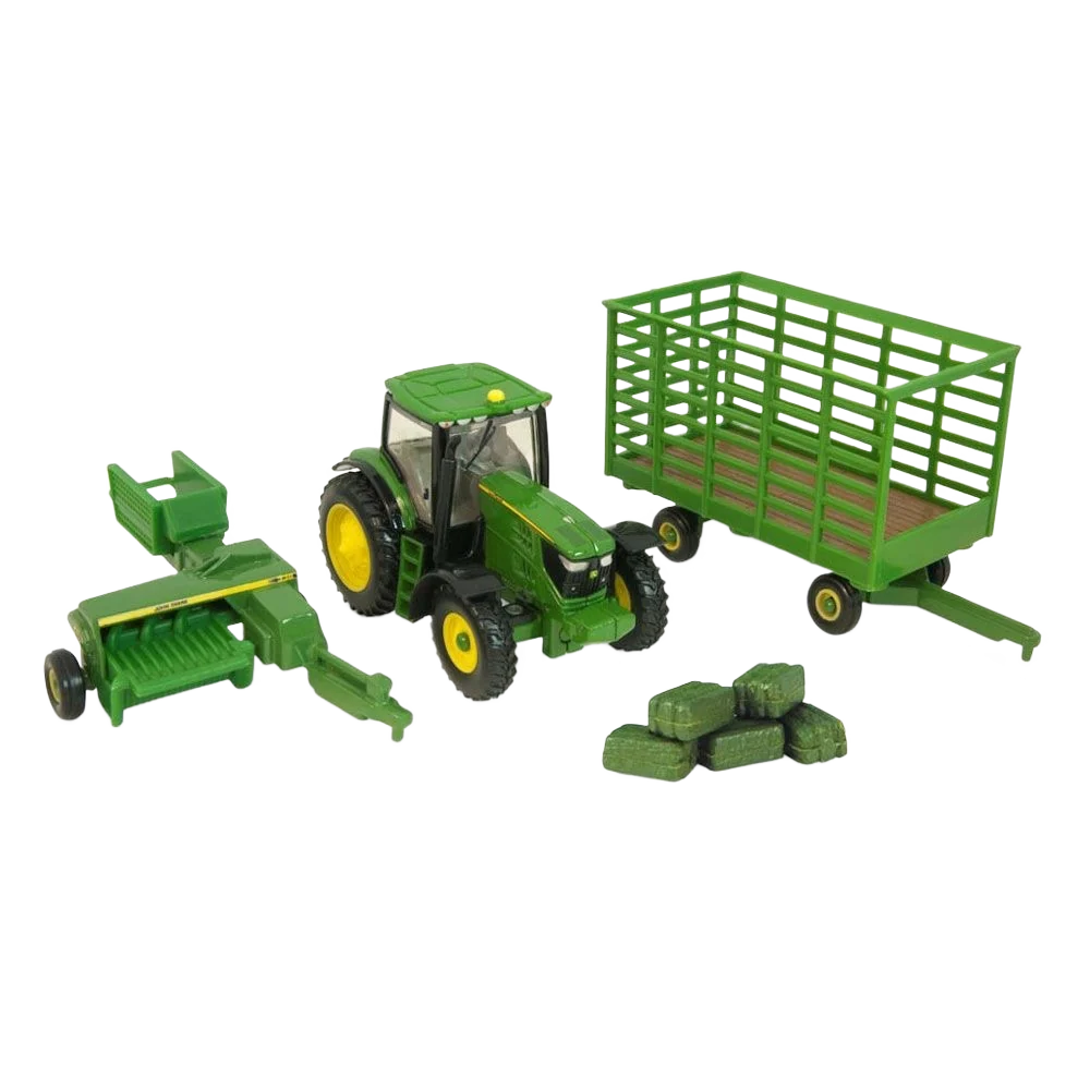 Healthy Ertl John Deere 1 64 Scale 6210R Tractor with 338 Square Baler and Bale Wagon Innovative