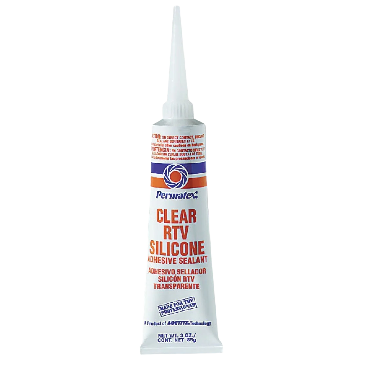Fine Crafted Permatex 3 Oz. Clear RTV Silicone Adhesive Sealant Premium Material
