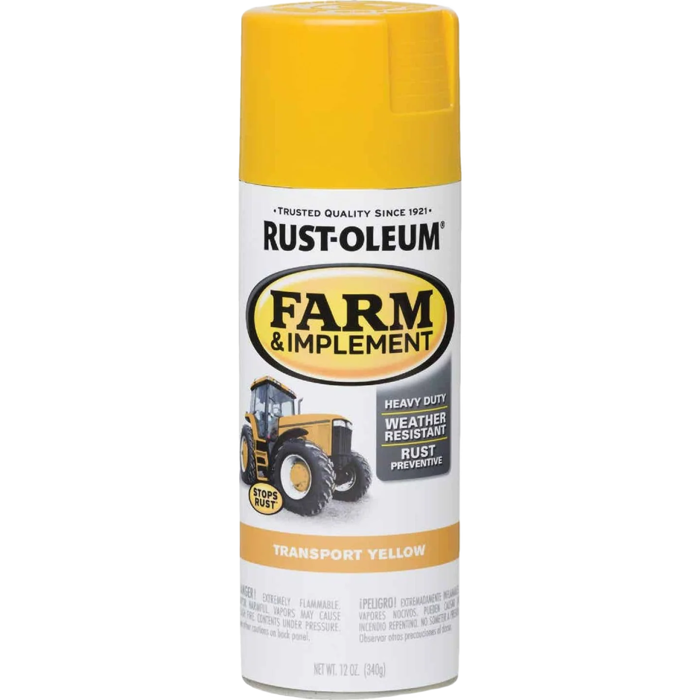 Carefully Designed Rust-Oleum Farm Implement Transport Yellow Spray Paint 12 oz. Fine