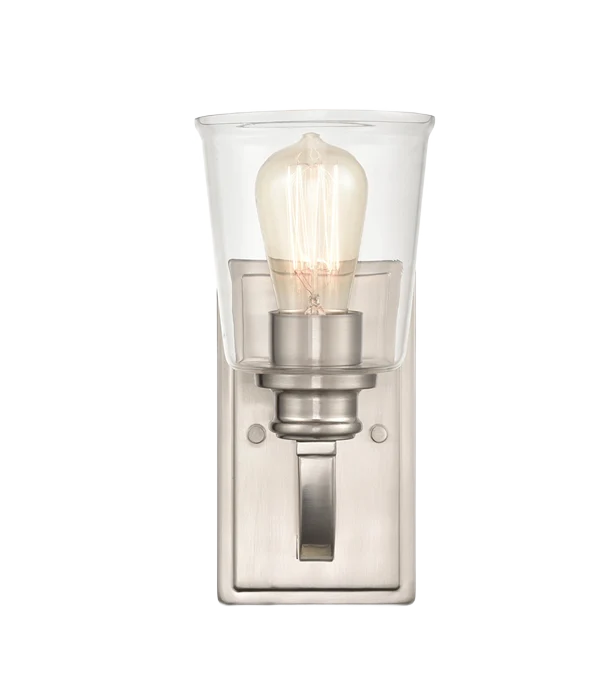 Comfortable Millennium Lighting 1 Fixture Brushed Nickel Forsyth Sconce Original