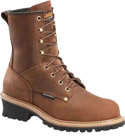 Advanced Carolina Men’s Elm Waterproof Logger Boots Size 11D Solid