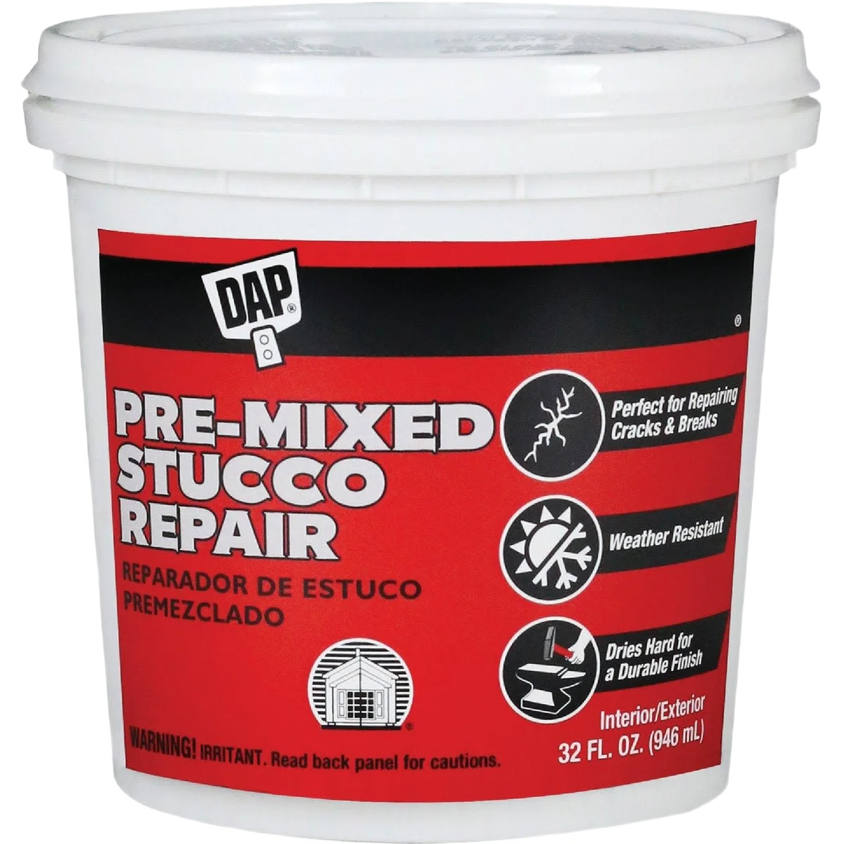 Specialty DAP Premixed Stucco Patch 32 oz. Reliable