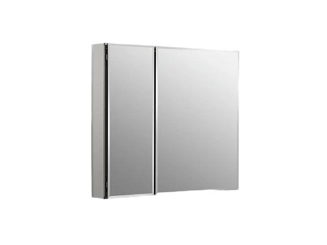 Breathable Kohler Aluminum Two Door Medicine Cabinet with Mirrored Door 30 x 26 Convenient