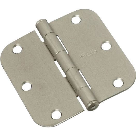Exclusive National Hardware 3-1 2 x 5 8 Radius Satin Nickel Door Hinge Secure