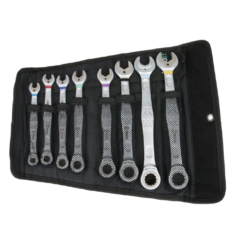 Refined Wera Joker SAE Combination Wrench Set with Pouch 8 Pieces Sophisticated