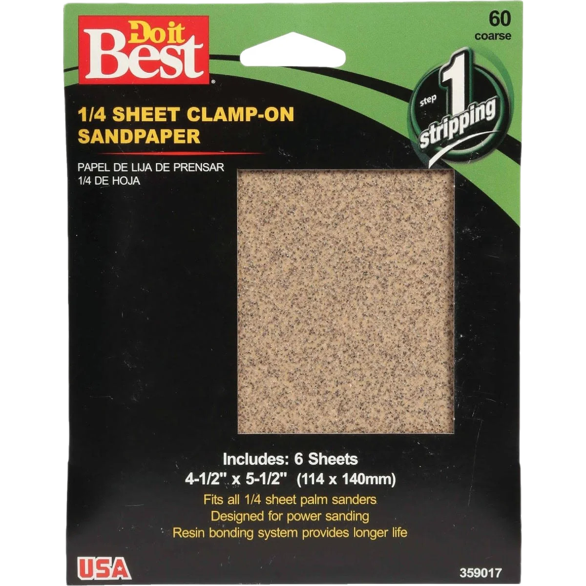 Responsible Do it 1 4 Sheet 60-Grit Coarse Sandpaper 6-Pack Contemporary
